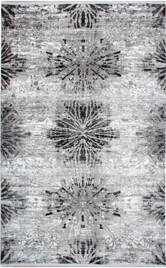 Килим Porto PT 01 Grey Black сіро-чорний прямокутний 80*150 см
