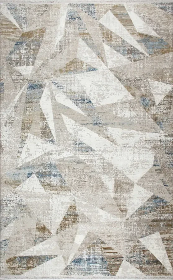 Килим Porto PT 05 Grey Aqua сіро-блакитний прямокутний 80*150 см