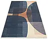 Килим безворсовий Ruby RB 06 Dark Multy бежево-синій прямокутний 80*150 см, фото 3