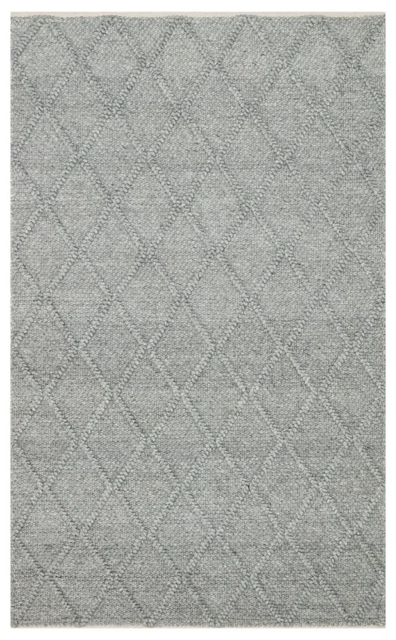Килим ручної роботи  Jade Diamond Grey сірий прямокутний 80*150 см