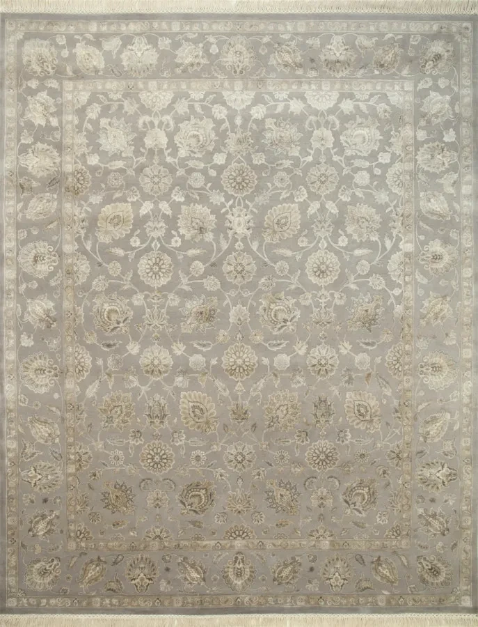 Килим ручної роботи Jaipur QNQ-03 Soft Grey Soft Grey сіро-бежевий прямокутний 203*302 см