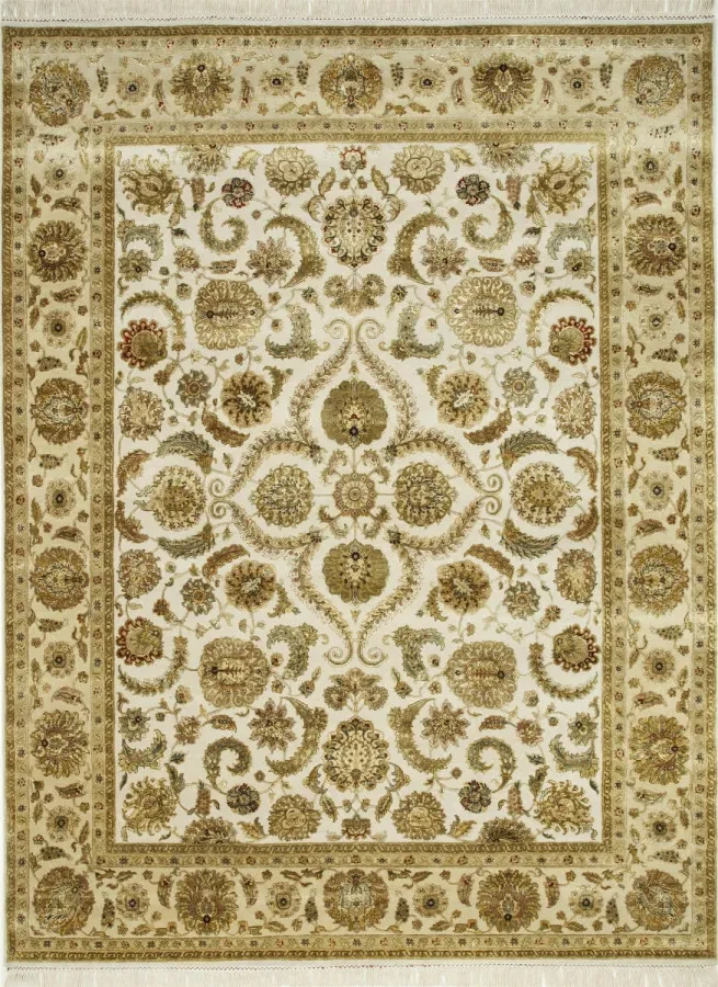 Килим ручної роботи Jaipur QNQ-21 Medium Ivory Light Gold золотистий прямокутний 249*310 см