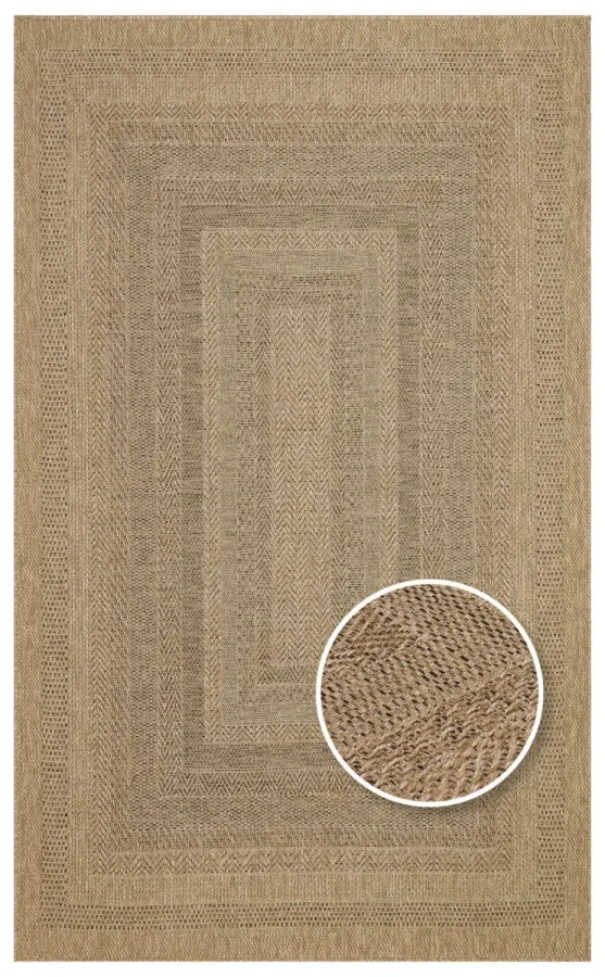Килим безворсовий Salda SLD 02 Natural бежево-коричневий прямокутний 80*150 см