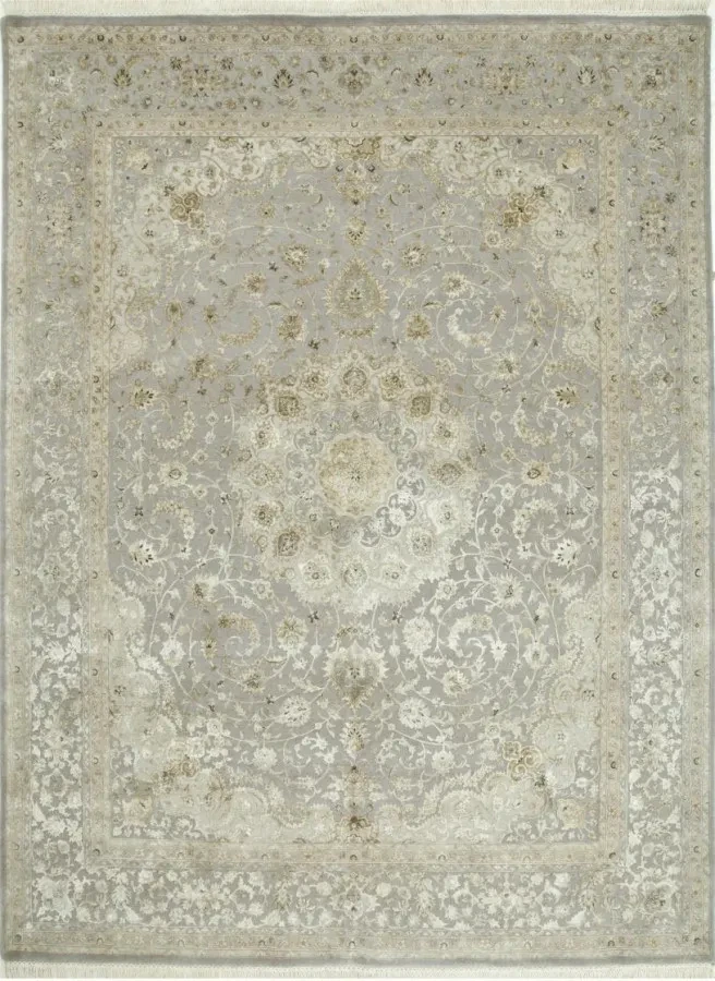 Килим ручної роботи Jaipur QNQ-50 Soft Grey Soft Grey сірий прямокутний 168*246 см, фото 1