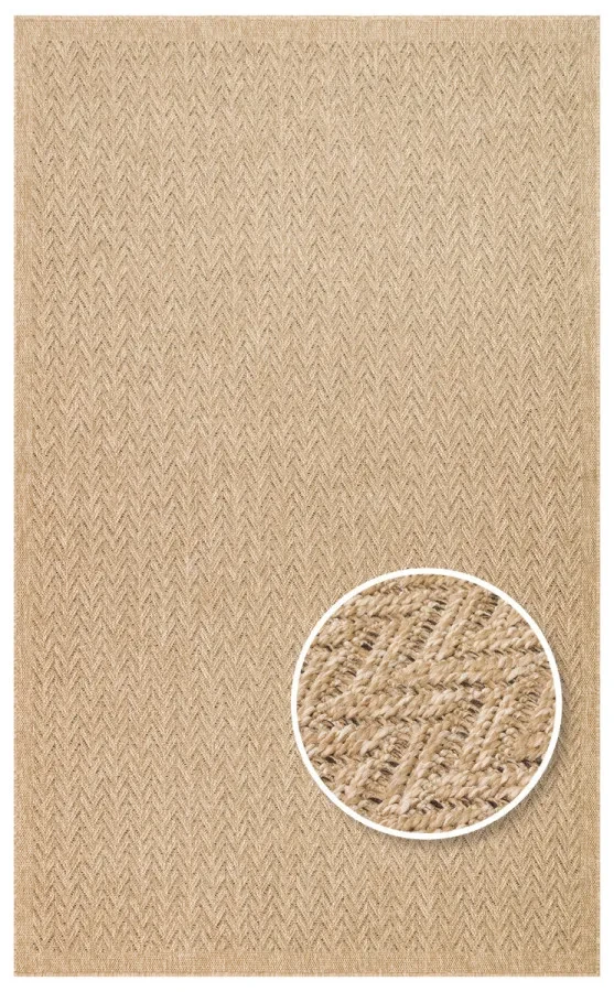 Килим безворсовий Salda SLD 05 Natural бежевий прямокутний 80*150 см