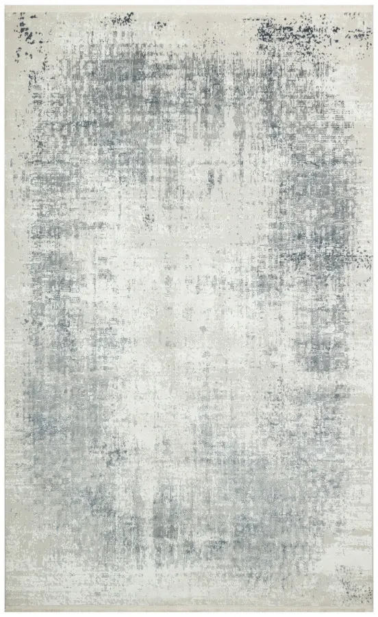 Килим Lagos LGS 07 Cream Silver сірий прямокутний 80*150 см