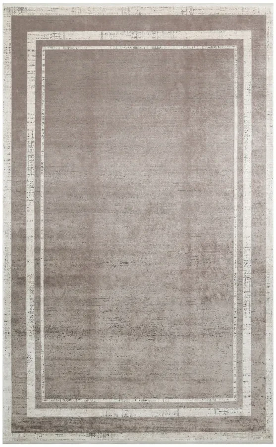 Килим  Lugano LUG 02 Grey Cream сірий прямокутний 80*150 см