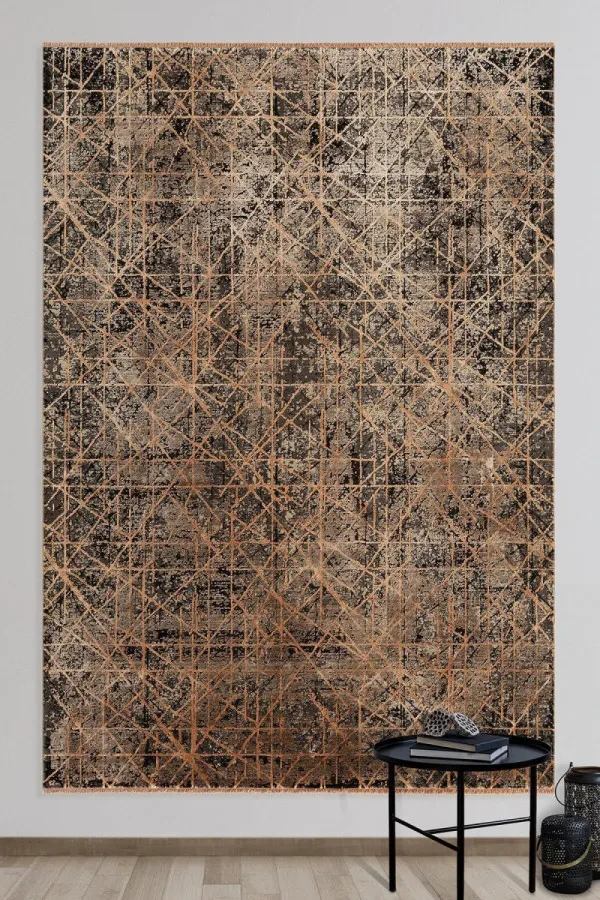 Килим  Soho Guaj 3802 Aragon бронзовий прямокутний 80*150 см
