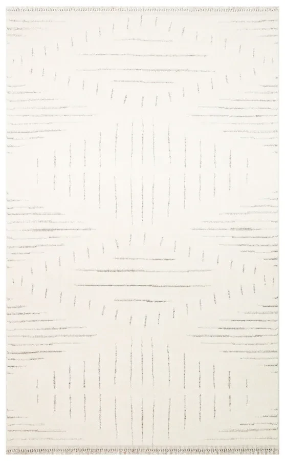 Килим  Boheme BHM 02 White Black чорно-білий прямокутний 80*150 см