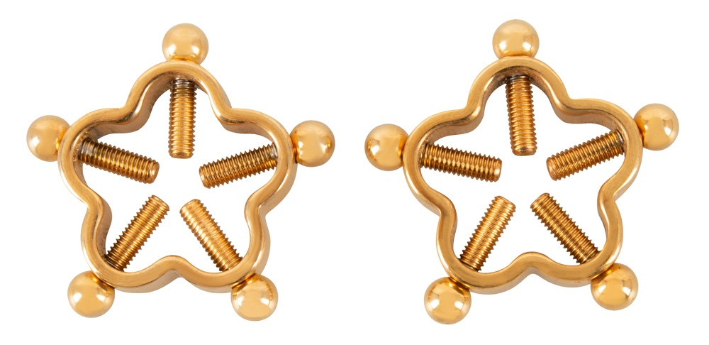 Затискачі для сосків Bad Kitty Nipple Jewellery Gold, фото 1