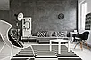 Килим безворсовий  Luna LN 35 White Black чорно-білий прямокутний 75*150 см, фото 3
