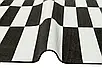 Килим безворсовий  Luna LN 35 White Black чорно-білий прямокутний 75*150 см, фото 5