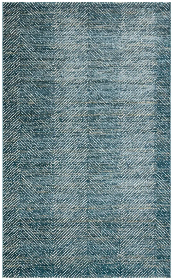 Килим Como CM 18 Grey Marine сіро-блакитний прямокутний 80*150 см