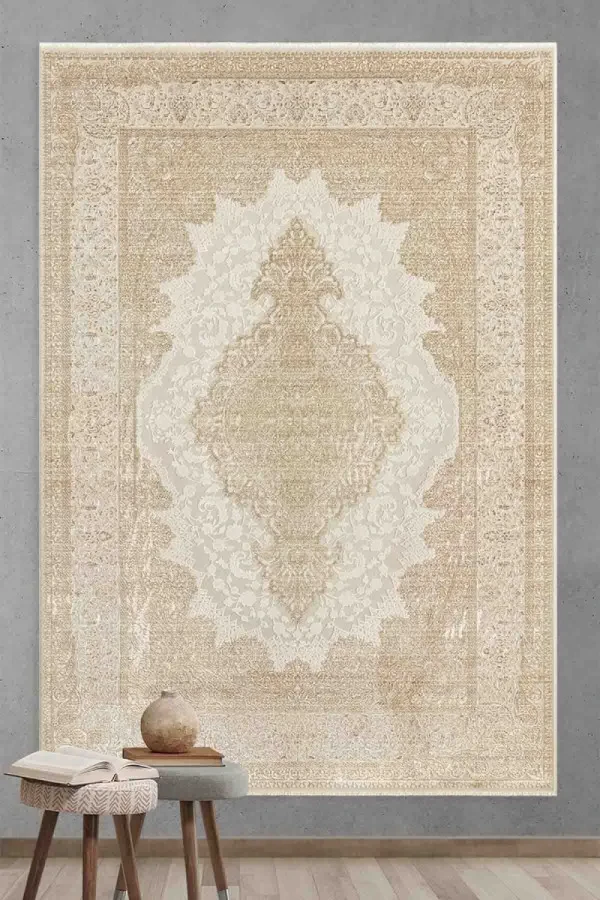 Килим Soho Mood 4607 Antigue Gold бежево-золотистий прямокутний 160*235 см