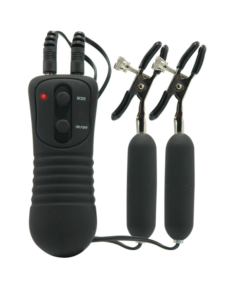 Затискачі для сосків із вібрацією FFS Vibrating Nipple Clamps, фото 1
