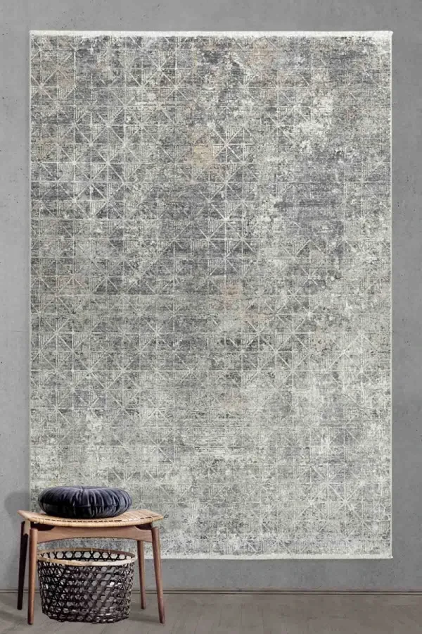 Килим Soho new modern 3702 Grain сірий прямокутний 80*150 см