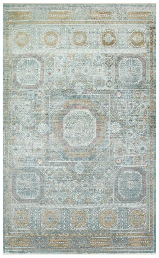 Килим  Mahal MHL 10 Blue сіро-блакитний прямокутний 200*300 см, фото 1