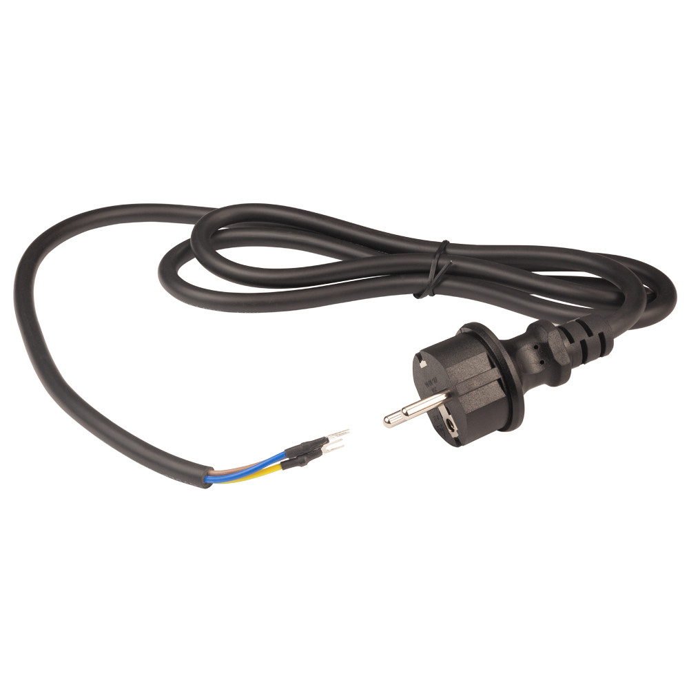 Кабель електричний WETRON PVC круглий (3×1мм2) 1.5 м з вилкою (779915)