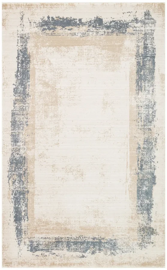Килим  Milano MLN 01 Beige Navy бежево-синій прямокутний 160*230 см