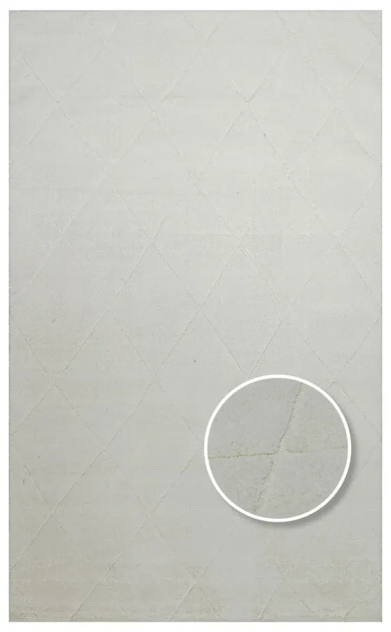 Килим Missori MSR 03 White білий прямокутний 80*150 см