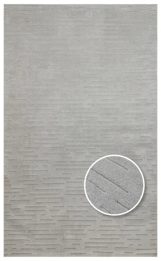 Килим Missori MSR 05 Grey сірий прямокутний 80*150 см