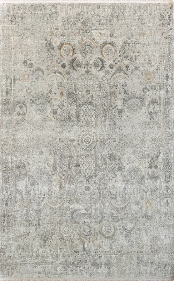 Килим Fresco FS 09 Cream Grey сірий прямокутний 80*150 см
