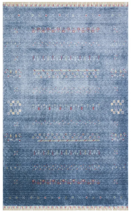 Килим  Zara ZR 06 Blue синій прямокутний 80*150 см