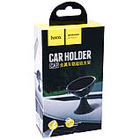 Автотримач магнітний на клейкій основі Hoco CA9 Metal — Black, фото 2