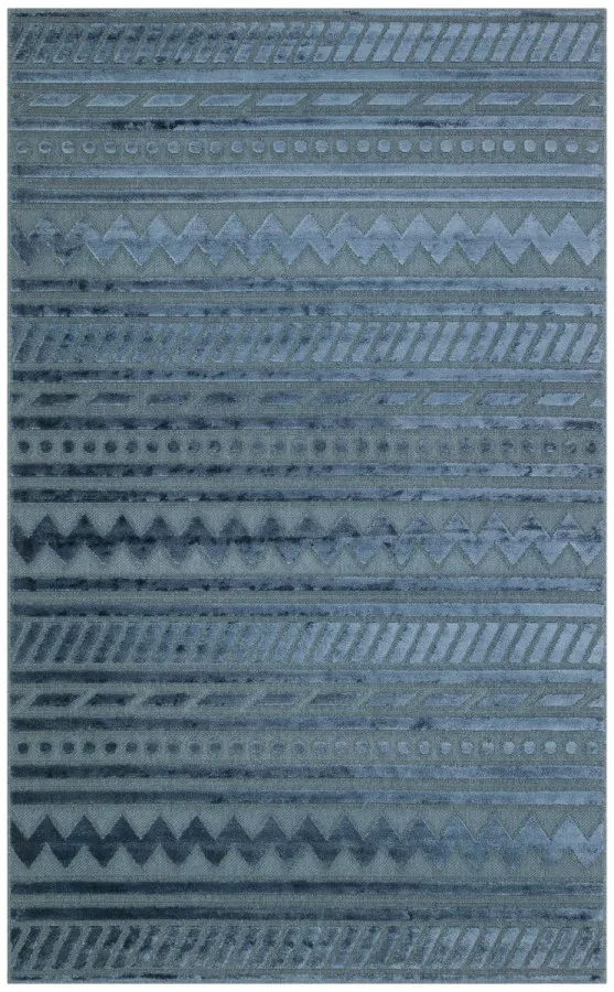 Килим  Zenith ZNT 06 Navy Dyed синій прямокутний 80*150 см, фото 1