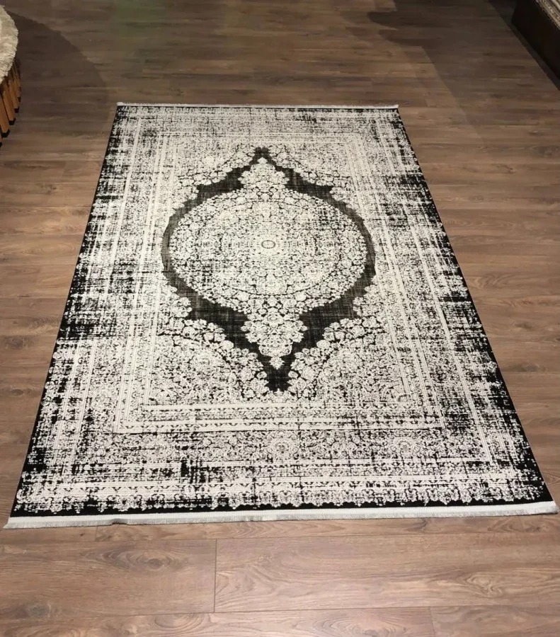 Килим Zinet Design 2 чорно-золотистий прямокутний 160*230 см
