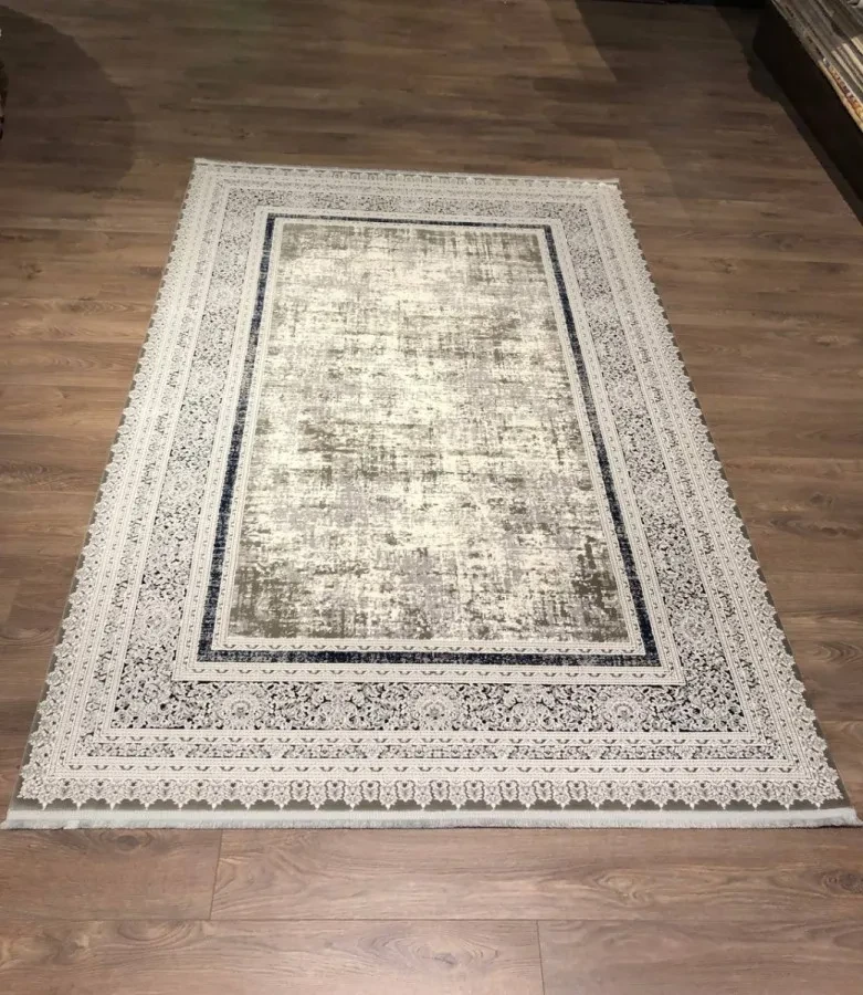 Килим Zinet Design 6 сіро-бежевий прямокутний 160*230 см, фото 1