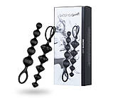 Анальний ланцюг Satisfyer Beads для чоловіків і жінок з рельєфним узором для анальних стимуляцій