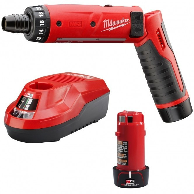 Акумуляторна викрутка, крут. мом. 5 Нм, MILWAUKEE M4 D-202B 4933440475