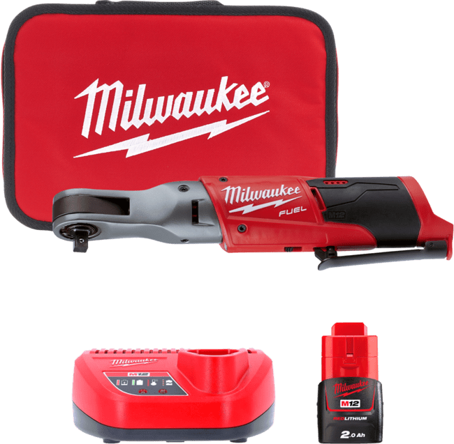 Тріскачка акумуляторна безщіткова компактна 3/8" (75 Нм) MILWAUKEE M12 FIR38-201B FUEL