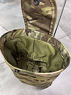 Сумка для швидкого скидання магазинів, Мультикам, WINTAC, на затяжці, Cordura 1000D, кишеня для порожніх автоматних магазинів, фото 7