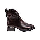 Ботильйони жіночі Velly бордові натуральна шкіра, 38, фото 3