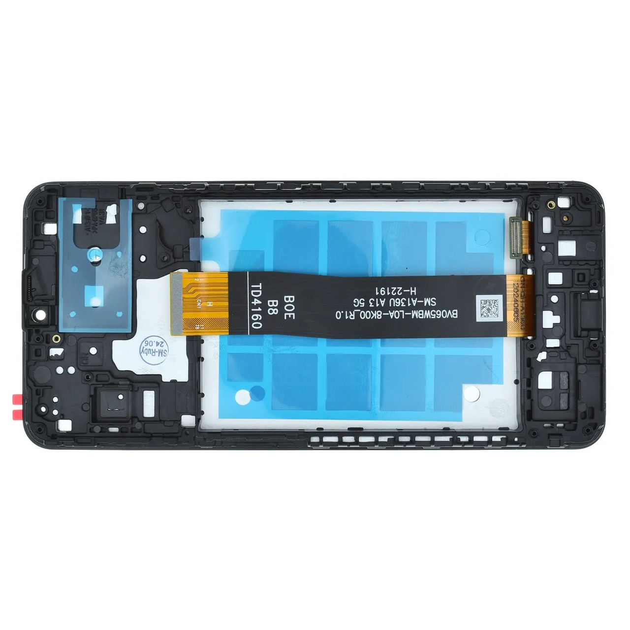 Дисплей Samsung A136 Galaxy A13 5G (2021) модуль в зборі з тачскріном і рамкою, Original PRC, чорний