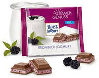 Шоколад Ritter sport BROMBEER JOGHURT (Ожиною і йогуртом) Німеччина 100 г