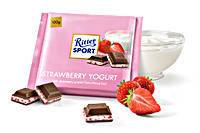 Шоколад молочний Полуничний Йогурт Ritter Sport Strawberry Yogurt 100 г Німеччина