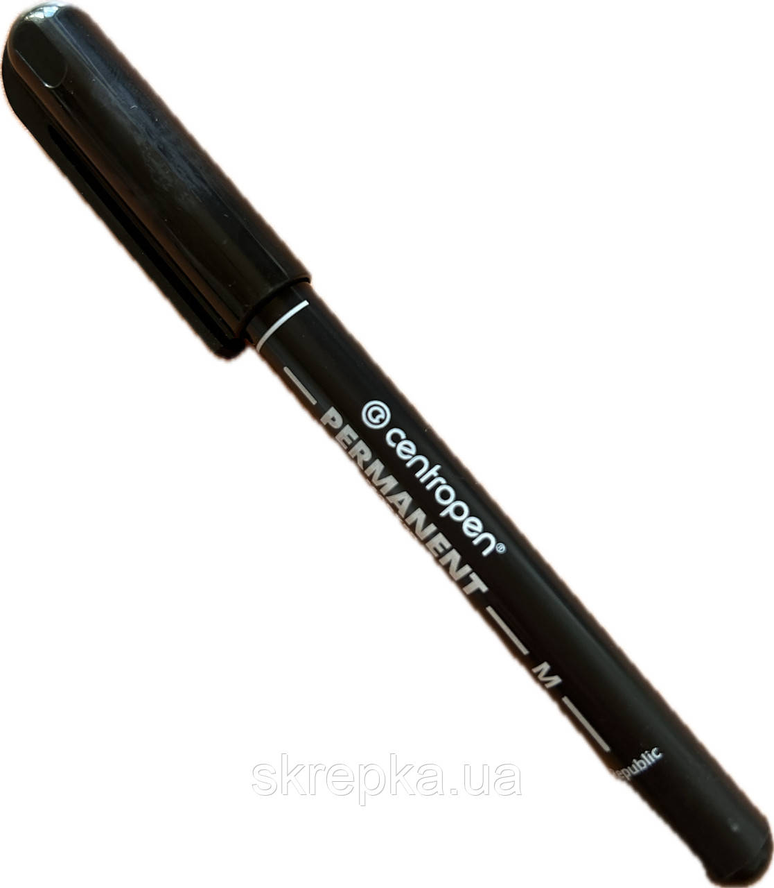 Маркер перманентний Centropen 1мм. чорний 2846
