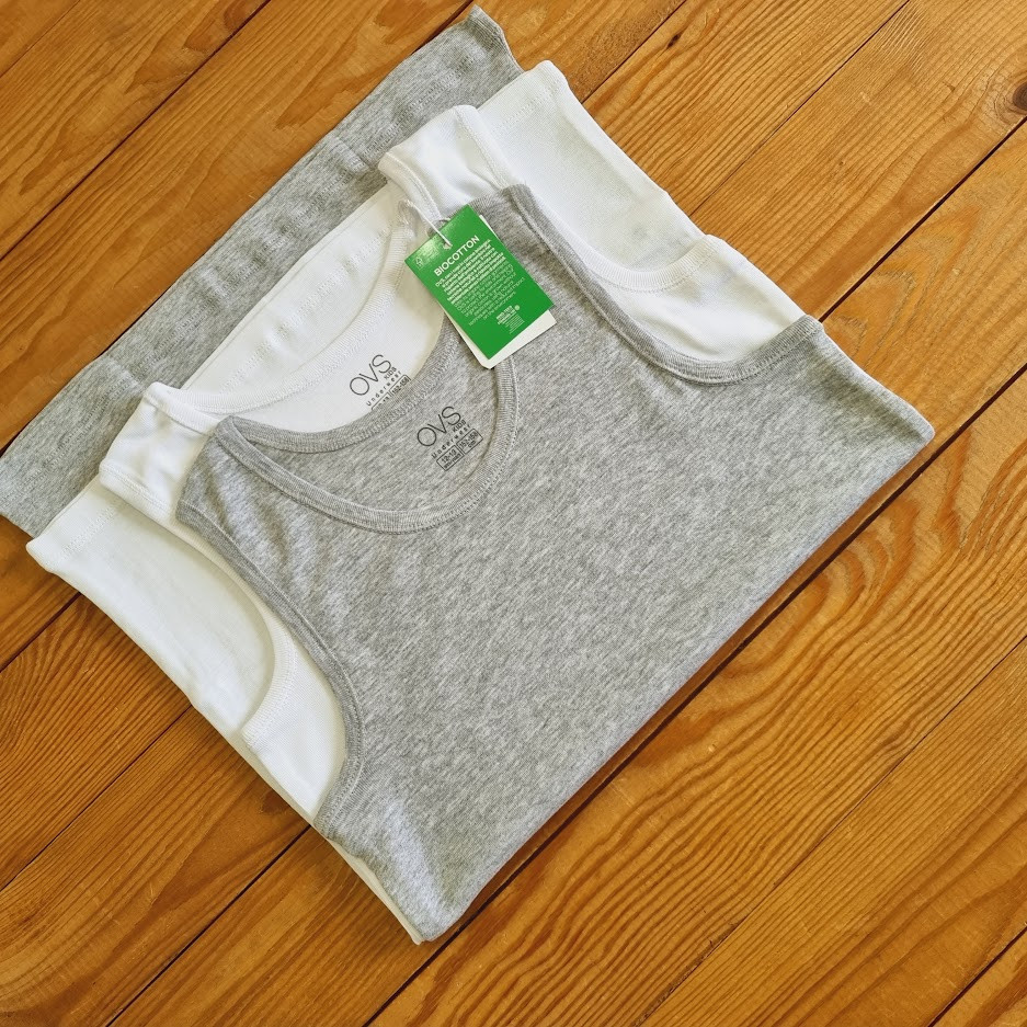 Майка для хлопчика, 2 шт., зріст 134-140 (9-10 років), колір білий, сірий