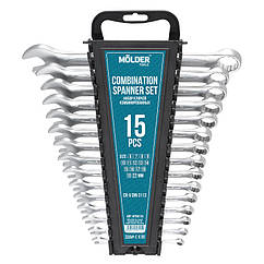Набір ключів Molder MT58115 CR-V 6-22мм 15шт