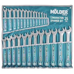Набір ключів Molder MT58126 CR-V 6-32мм 26шт