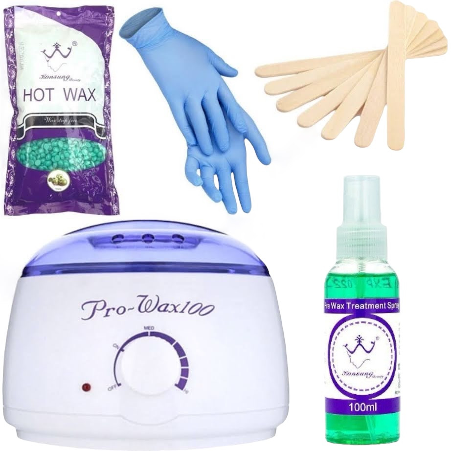 Стартовий набір для депіляції з воскоплавом Pro Wax 100 Білий №5