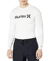 Рашгард Hurley One & Only Quick Dry Long Sleeve Rashguard White, оригінал. Доставка з США/ЄС протягом 14 днів