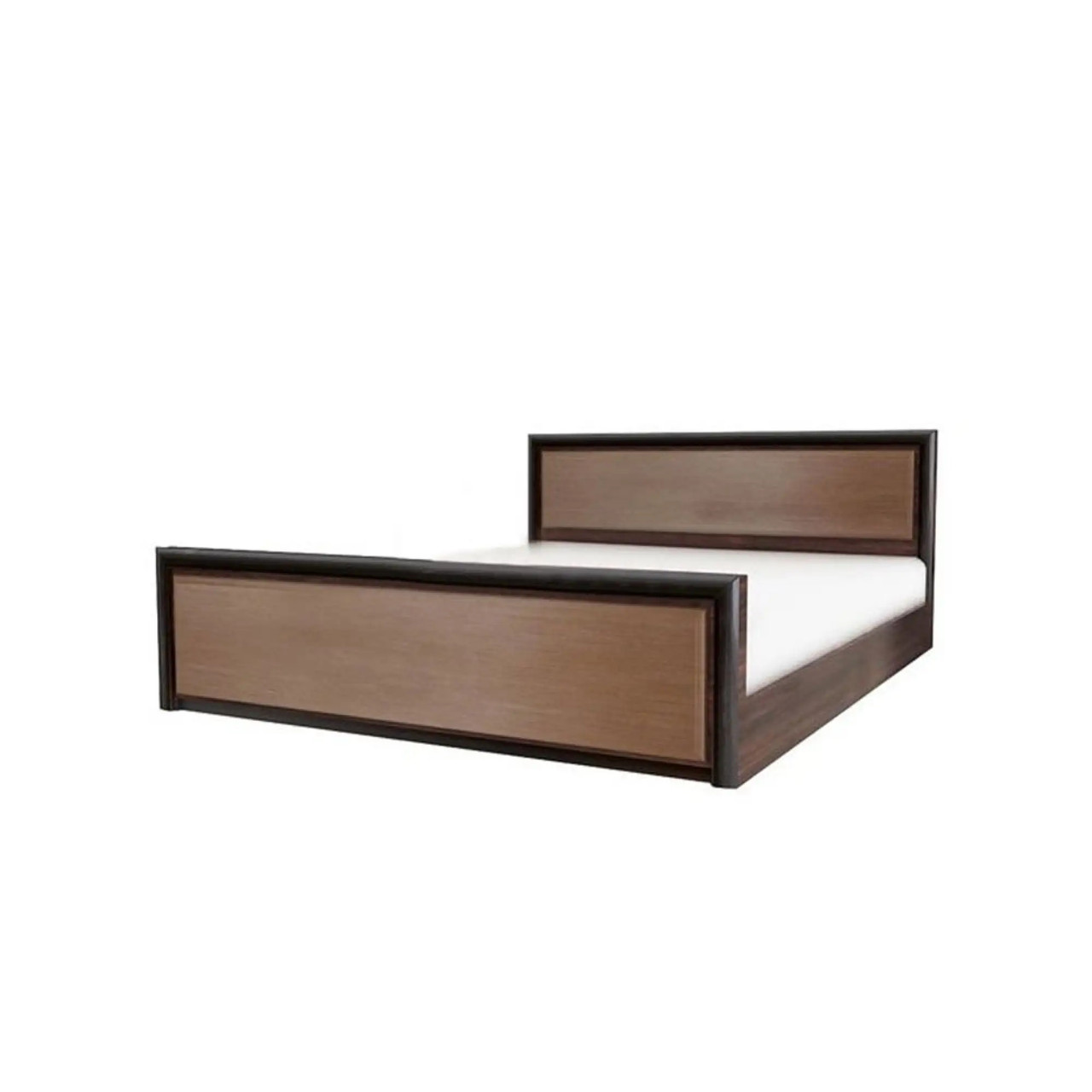 Ліжко двоспальне (без основи під матрац) Гербор Коен МДФ LOZ/160 160x200 см Венге магія + Штрокс темний (GRB-1183)+, фото 1