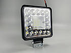 Квадратна позашляхова світлодіодна фара LED 41 діод 6500К, автомобільна фара, фото 2