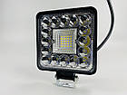 Квадратна позашляхова світлодіодна фара LED 41 діод 6500К, автомобільна фара, фото 3