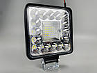 Квадратна позашляхова світлодіодна фара LED 41 діод 6500К, автомобільна фара, фото 4