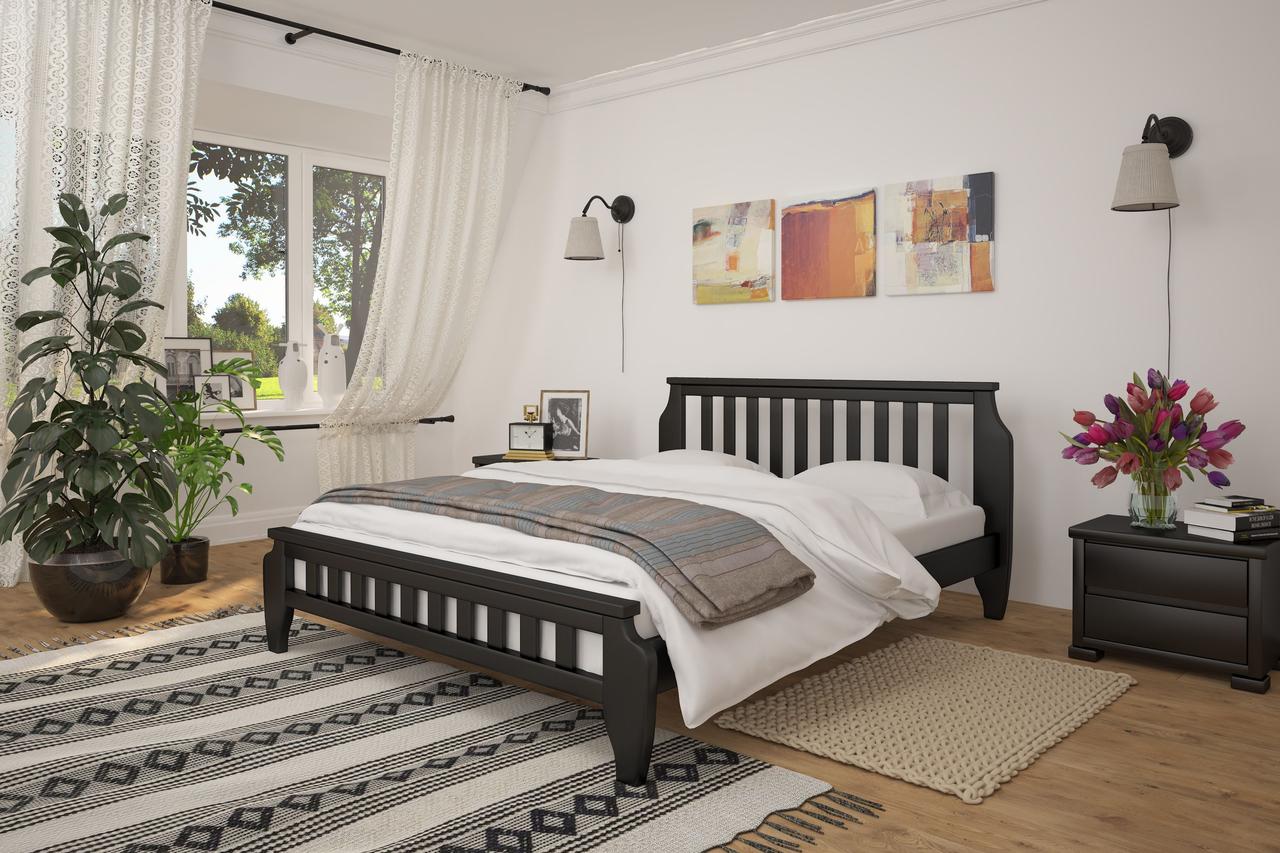 Двоспальне ліжко iSmart Прага Венге 180х200 см (DMBG-1854)+, фото 1